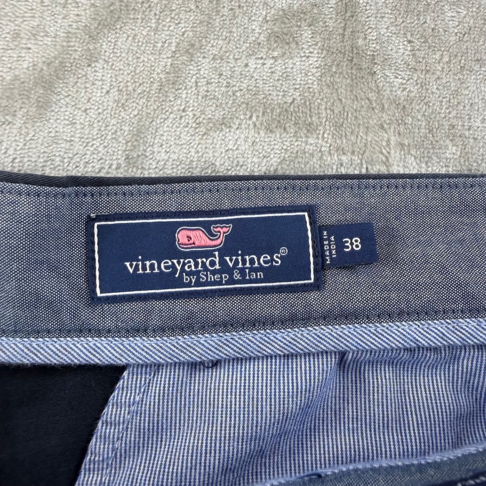 Vineyard Vines Breaker Shorts Men's 38 Navy Blue Cotton Stretch Chino 9" Inseam - Picture 3 of 10